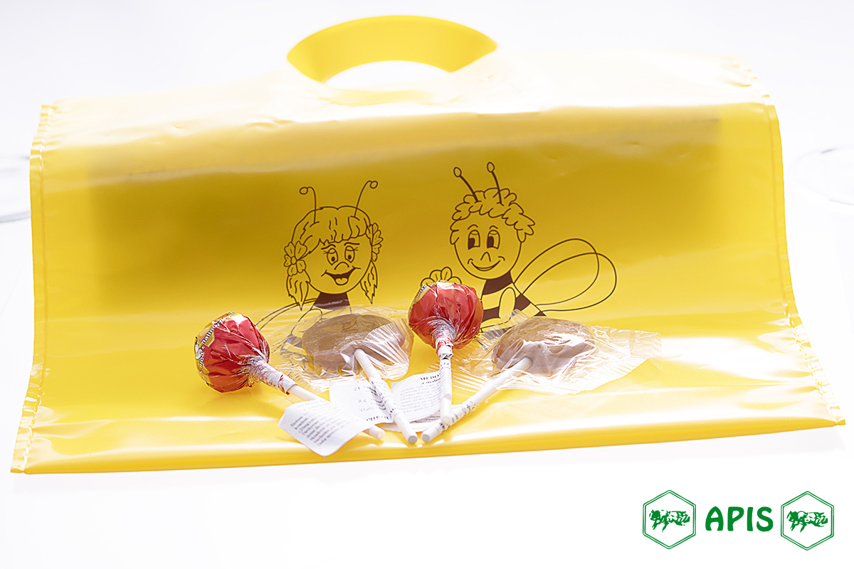Dárková taška - se včeličkami 25 x 24 cm