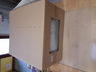 Krabice pro přepravu oddělků včetně síťoviny, šíře rámků 39 cm papírová